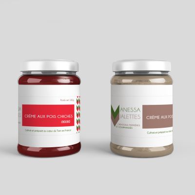 Création packaging et identité visuelle pour alimentaire Vanessa Vialettes