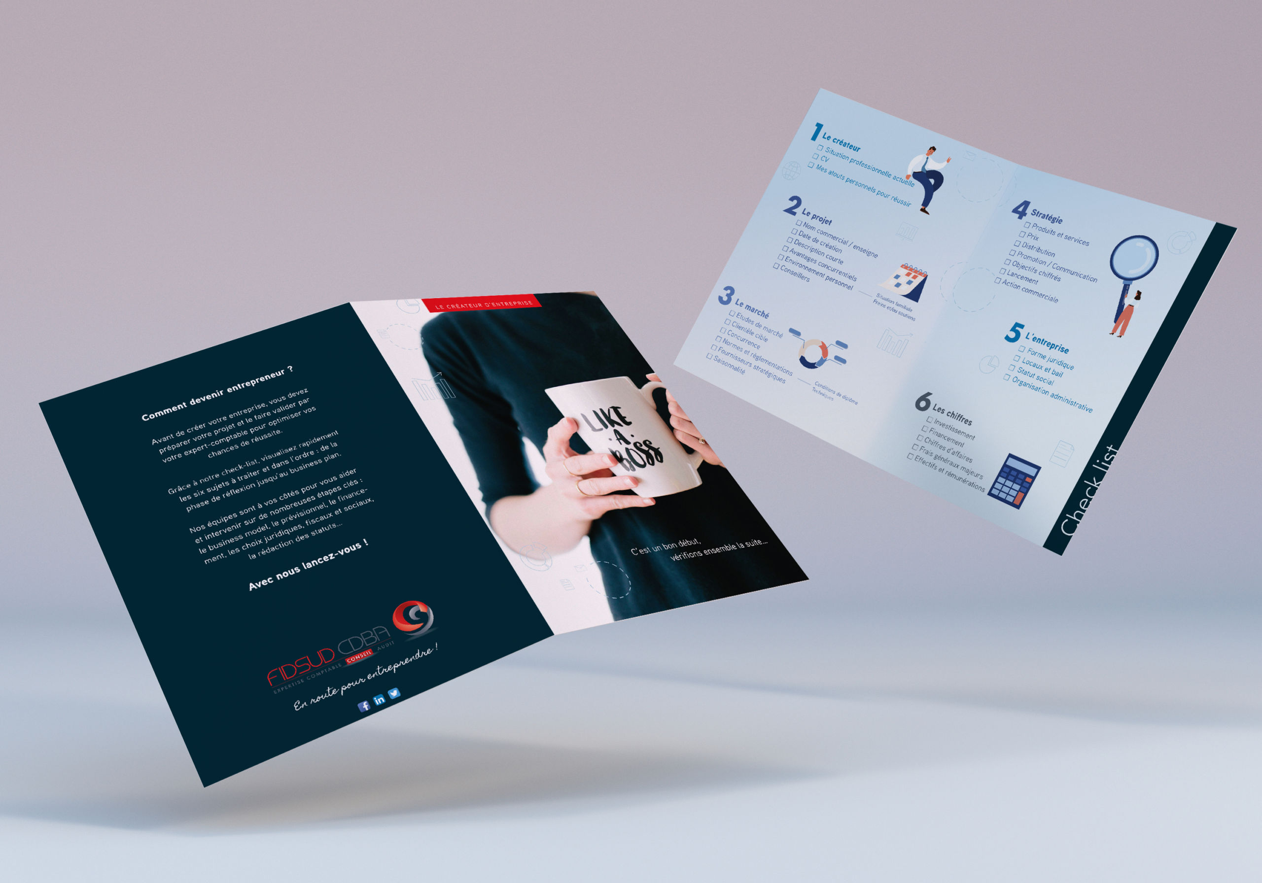 Leaflet experts comptable original