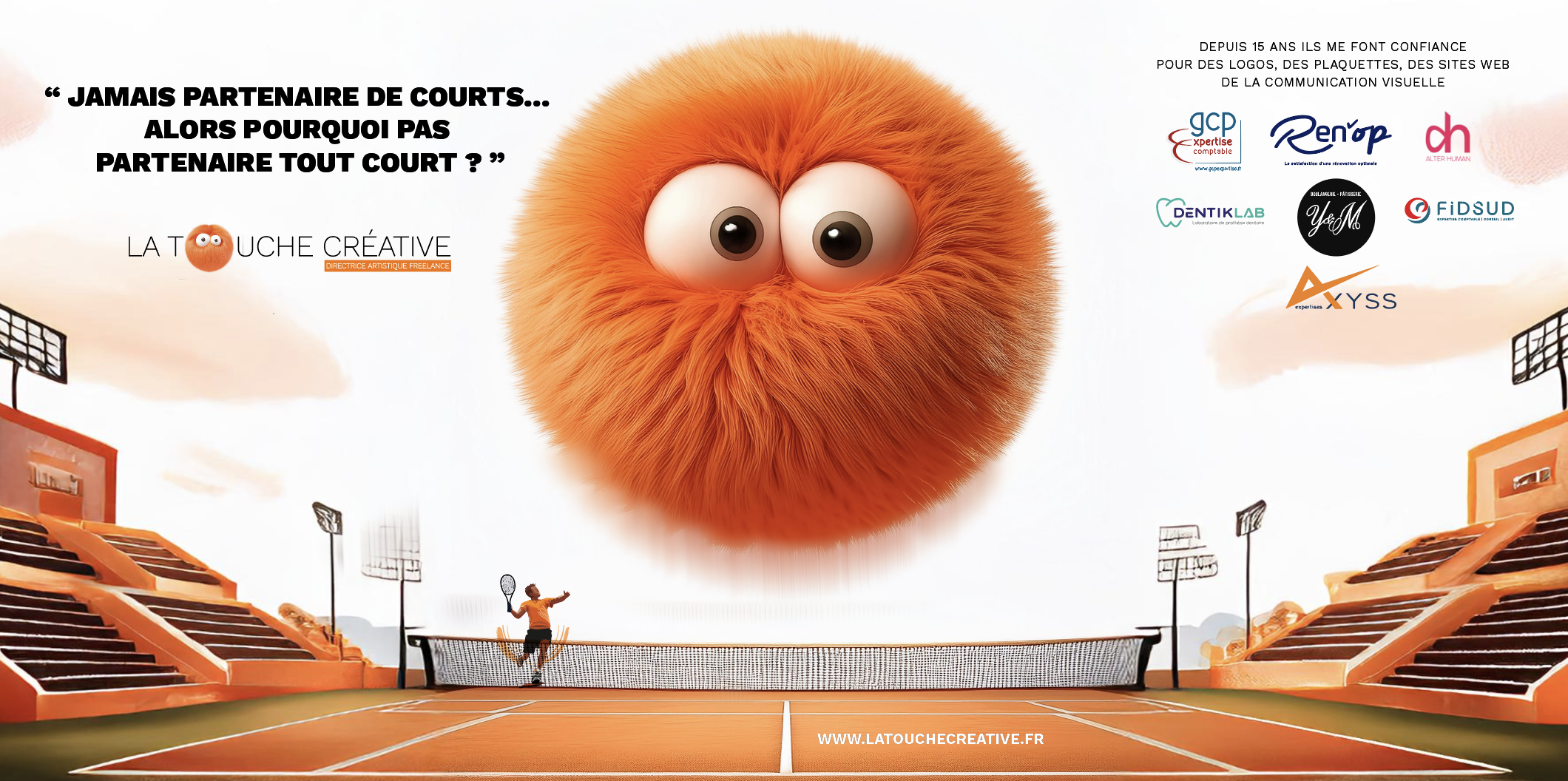 balle de tennis en poils